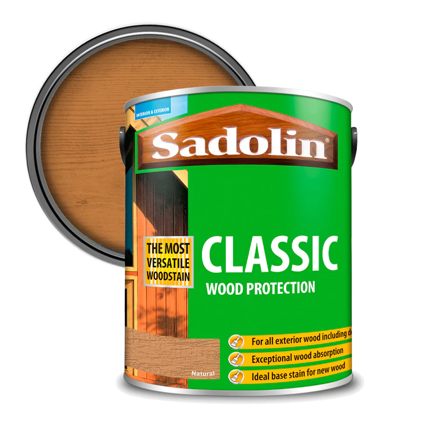 Sadolin Classic All Purpose Woodstain Natural 1L, 2.5L, 5L Paint Online