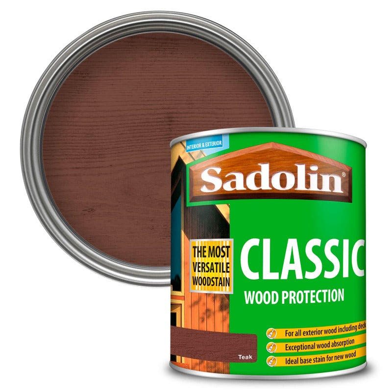 Sadolin Classic All Purpose Woodstain Teak 1L, 2.5L, 5L Paint Online