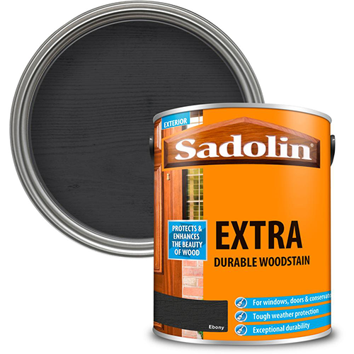 5L Sadolin Extra Durable Woodstain Ebony