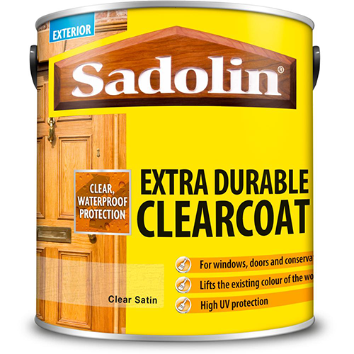 2.5L Sadolin Clear Satin Extra Durable Clearcoat