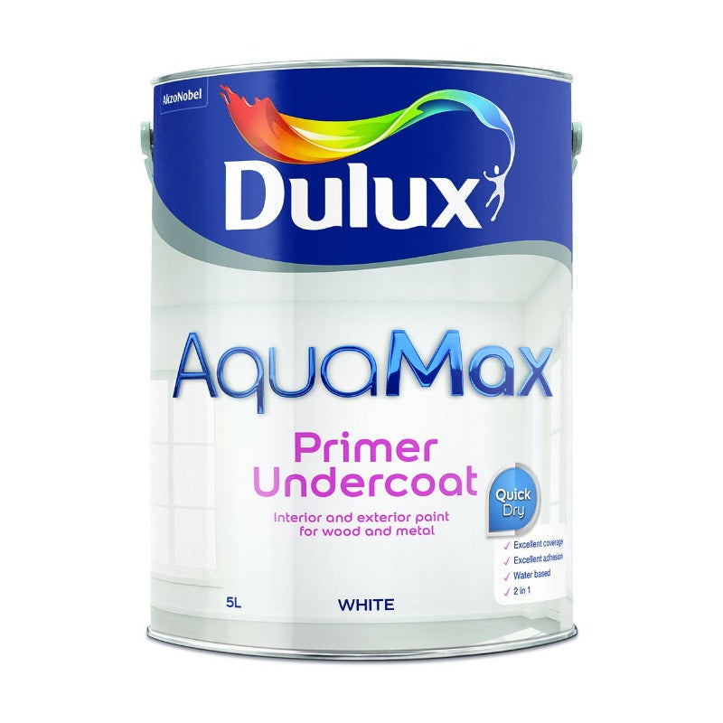 5 litre Dulux AquaMax White Water Based Primer Undercoat