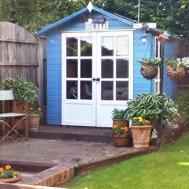 Forget Me Not Cuprinol Garden Shades blue shed paint