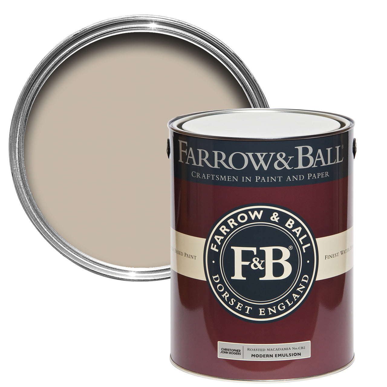 5L Modern Emulsion Roasted Macadamia CB2 - Farrow & Ball Paint Colour