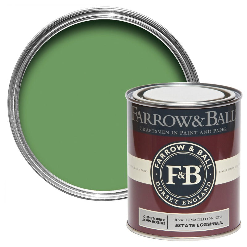 750ml Estate Eggshell Raw Tomatillo CB6 - Farrow & Ball Paint Colour