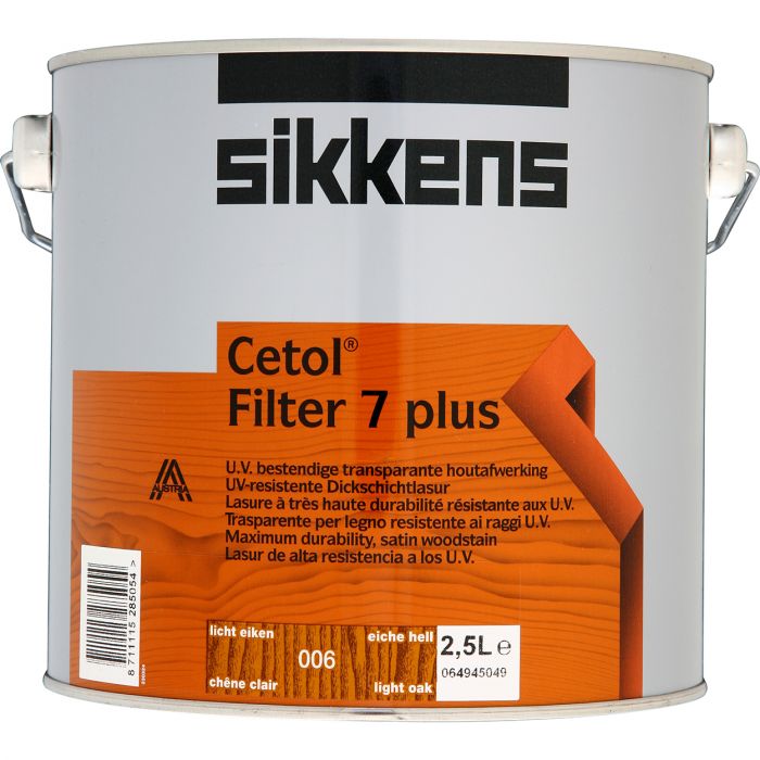 2.5 Litre Sikkens Cetol Filter 7 Plus Light Oak 006