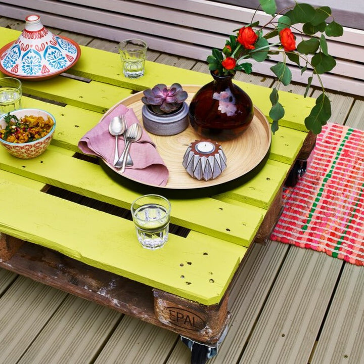 Dazzling Yellow 1 Cuprinol Garden Shades garden furniture paint