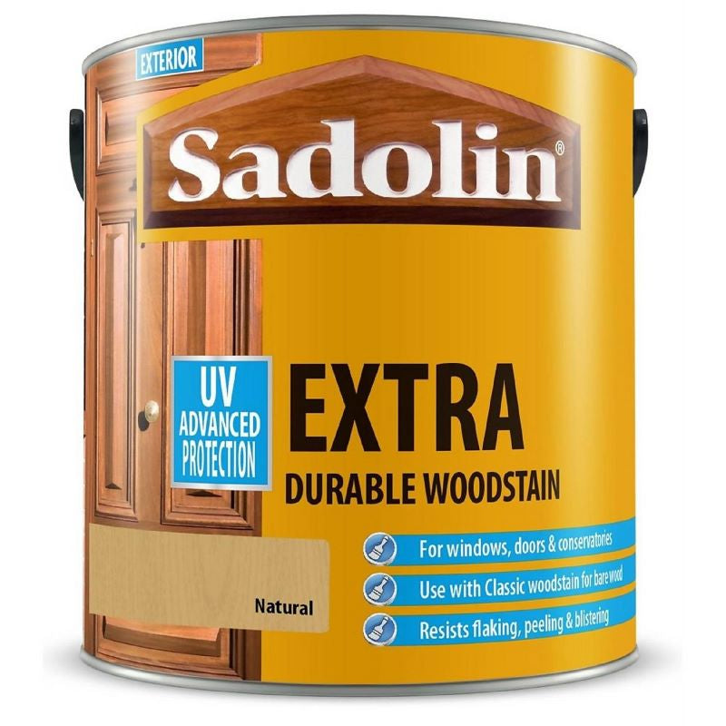 2.5 Litre Sadolin Extra Durable Woodstain Natural