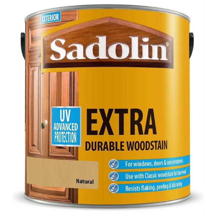 2.5 Litre Sadolin Extra Durable Woodstain Natural