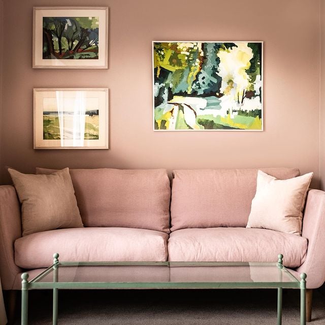 Plaster III - Plaster 3 - Paint And Paper Library living room pink paint colour