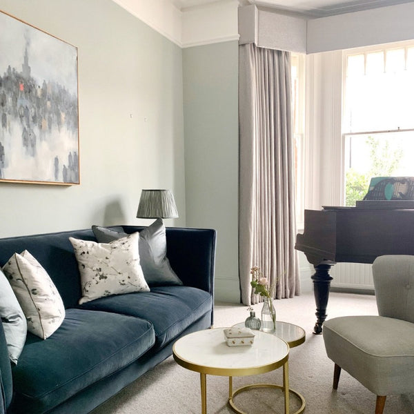 Pearl Colour Dark 169 Little Greene living room paint colour. 