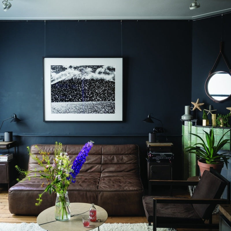 Black Blue No. 95 Farrow & Ball Living Room Paint Colour