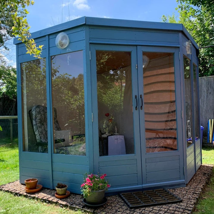 Forget Me Not Cuprinol Garden Shades blue shed paint