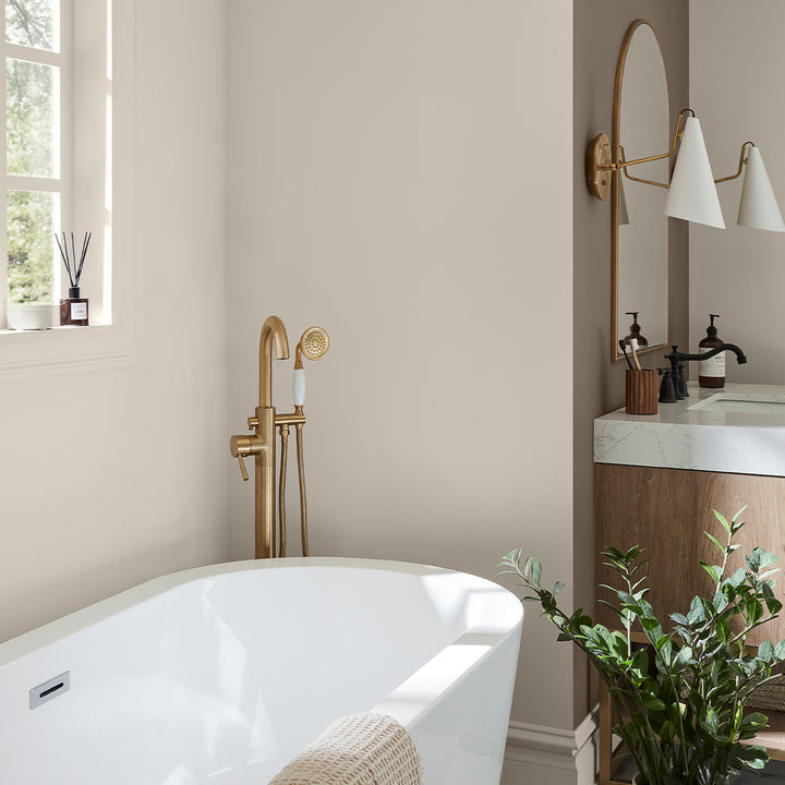 Shoji White SW 7042 - Sherwin Williams Bathroom Paint Colour