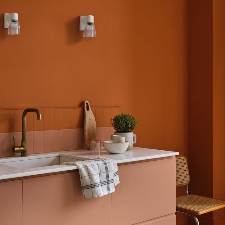 The Long Room Paint And Paper Library Orange Paint Colour