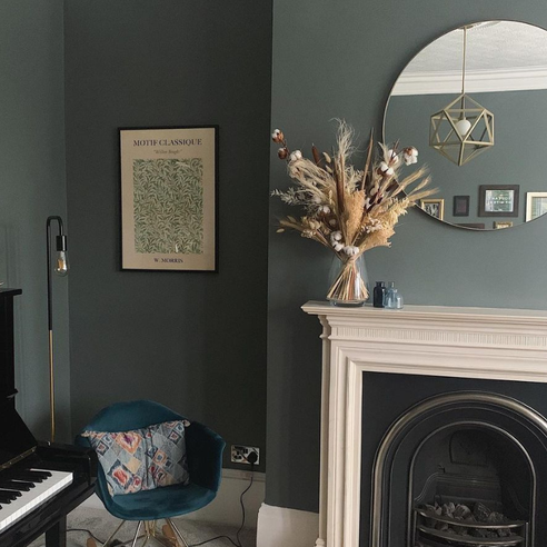 Forest Grey Dulux Heritage Living Room Paint Colour