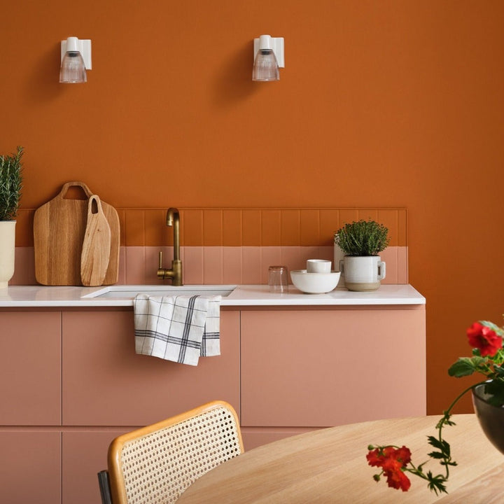 The Long Room Paint And Paper Library Orange Kitchen Paint Colour