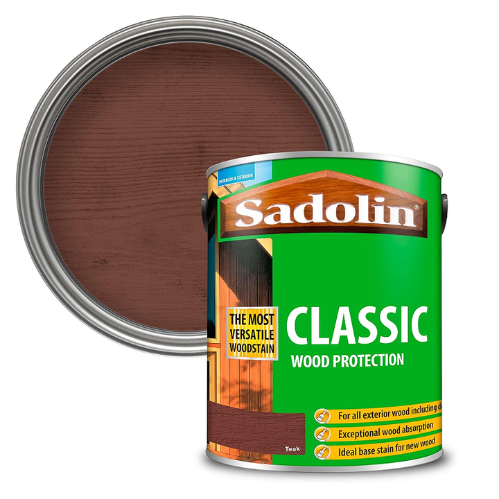 5L 5L Sadolin Classic All Purpose Woodstain Teak
