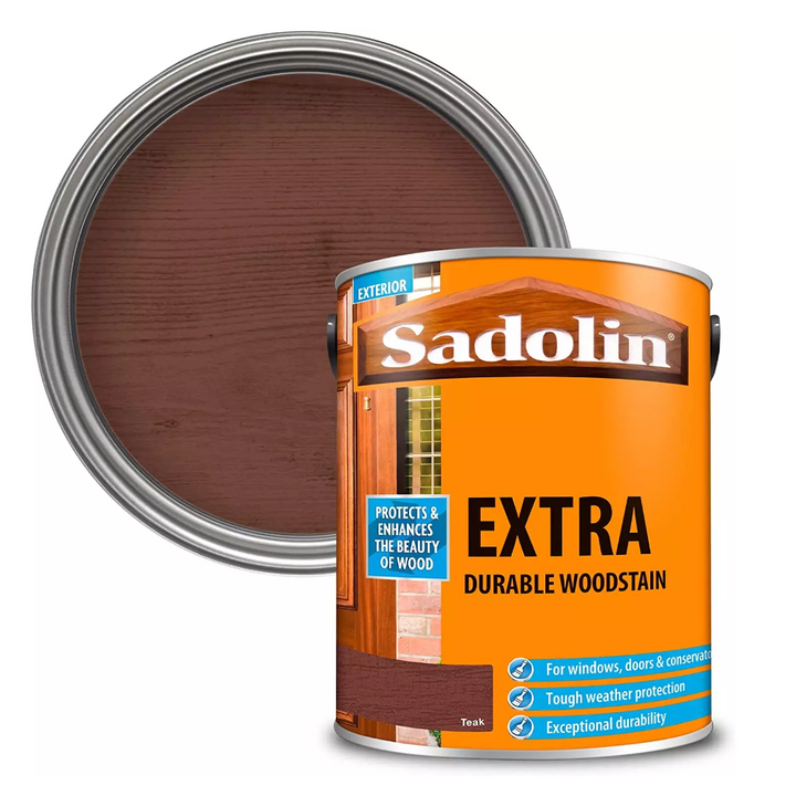 5L Sadolin Extra Durable Woodstain Teak