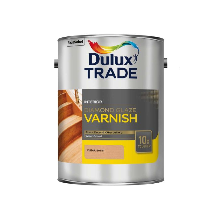 5 litre Dulux Interior Clear Satin Varnish Water Based