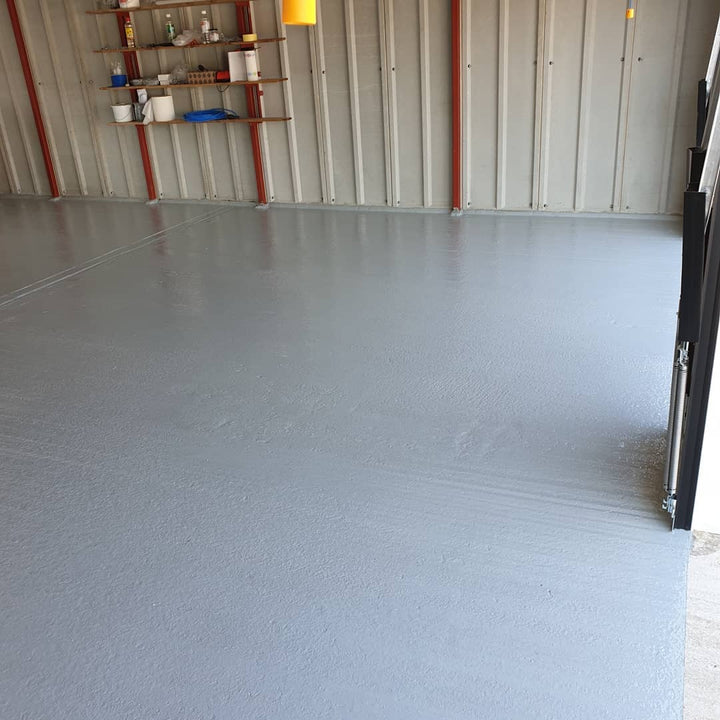 Light Grey Floor Paint for wood concrete garages stairs and floors. Bradite floor paint. 
