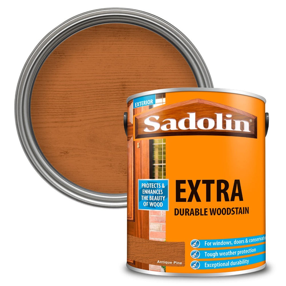 5L Sadolin Extra Durable Woodstain Antique Pine