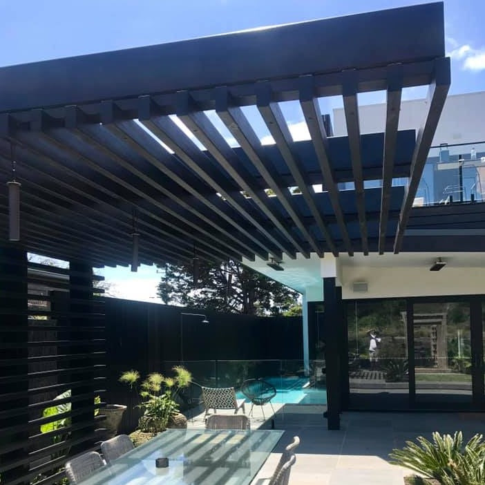 Ebony Cladding Pergola Wood Stain Sikkens HLS Plus