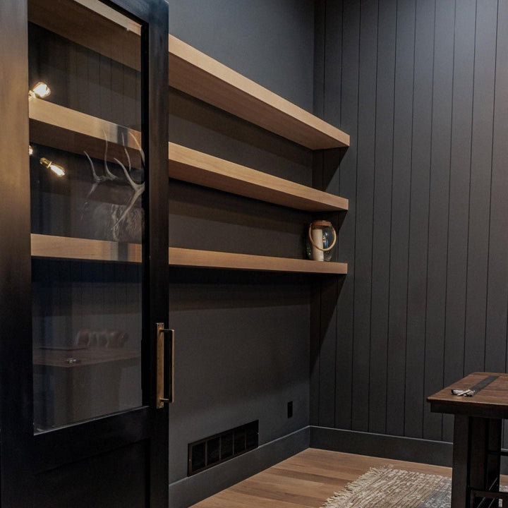 Black Office Paint Colour Iron Ore SW 7069 Sherwin Williams