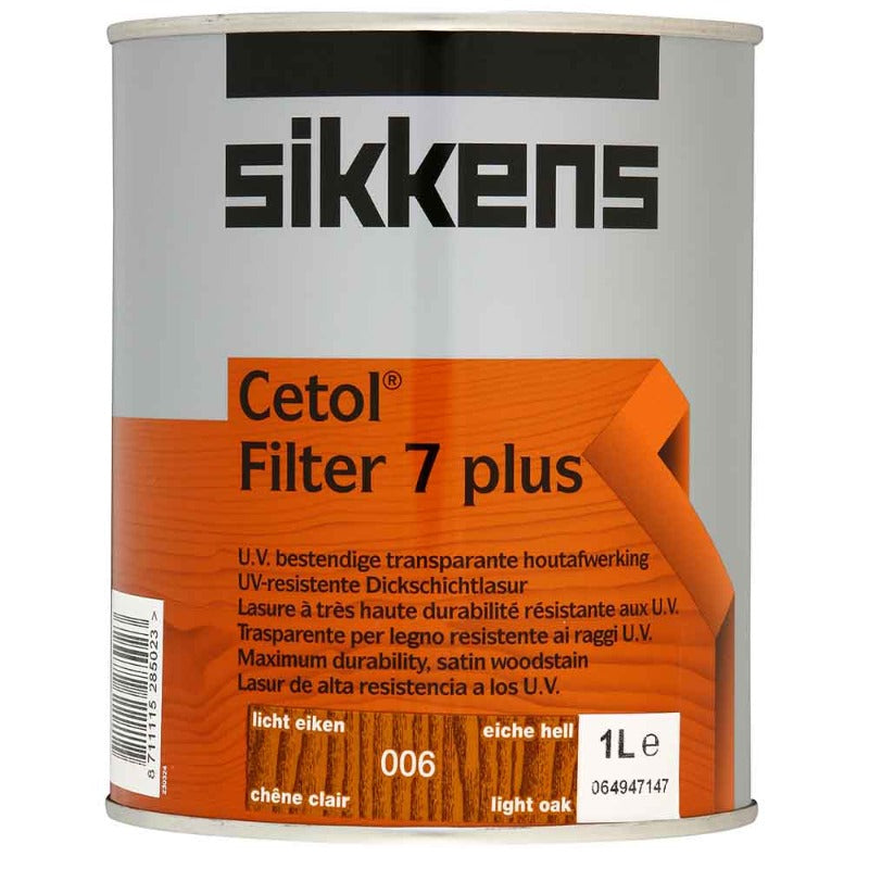 1 Litre Sikkens Cetol Filter 7 Plus Light Oak 006