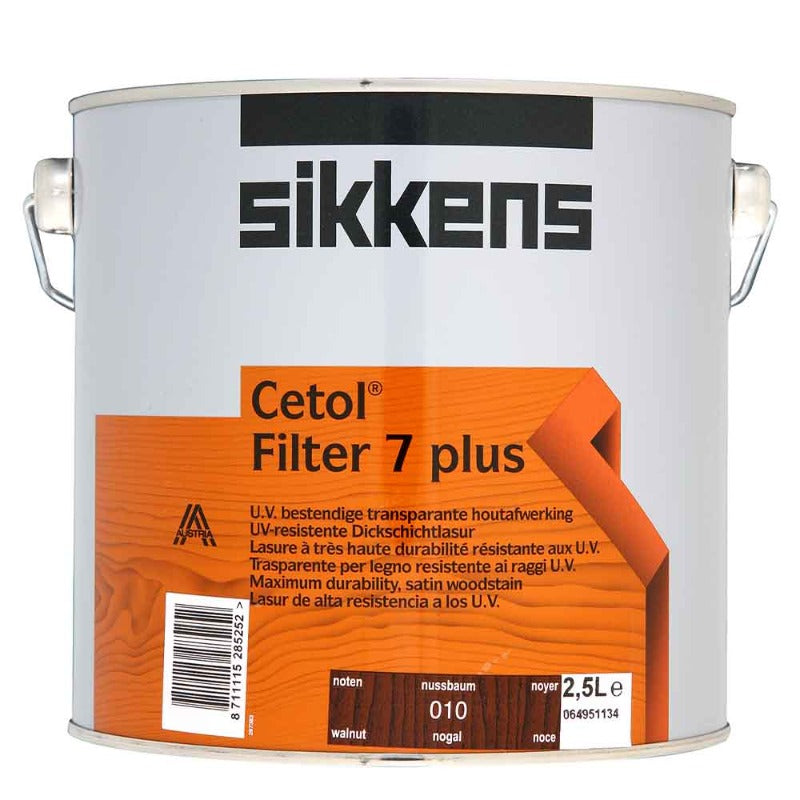 2.5 Litre Sikkens Cetol Filter 7 Plus Walnut 010
