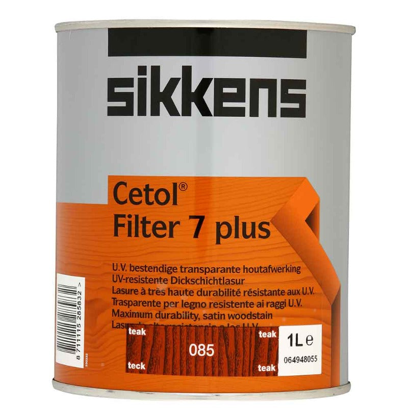 1 Litre Sikkens Cetol Filter 7 Plus Teak 085