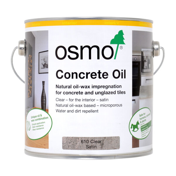 Osmo 610D Concrete Oil Clear Satin 2.5L