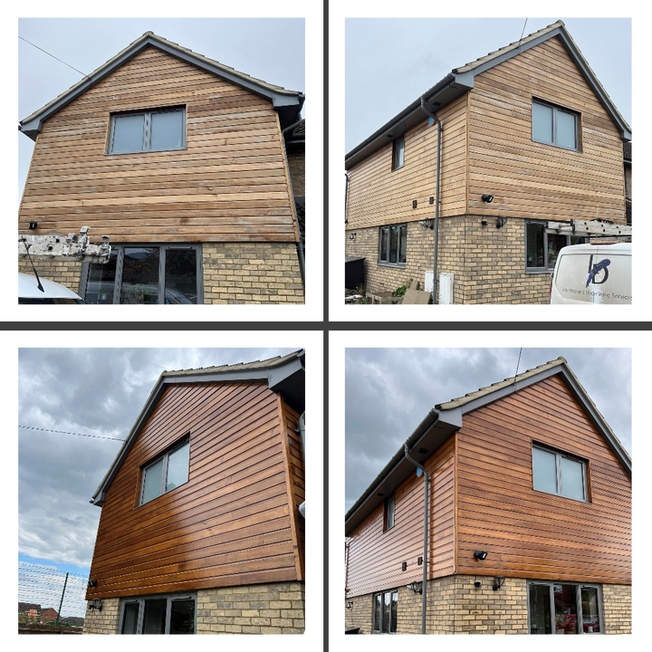 Osmo 420 UV Extra Protection Oil Clear Satin  Before and After