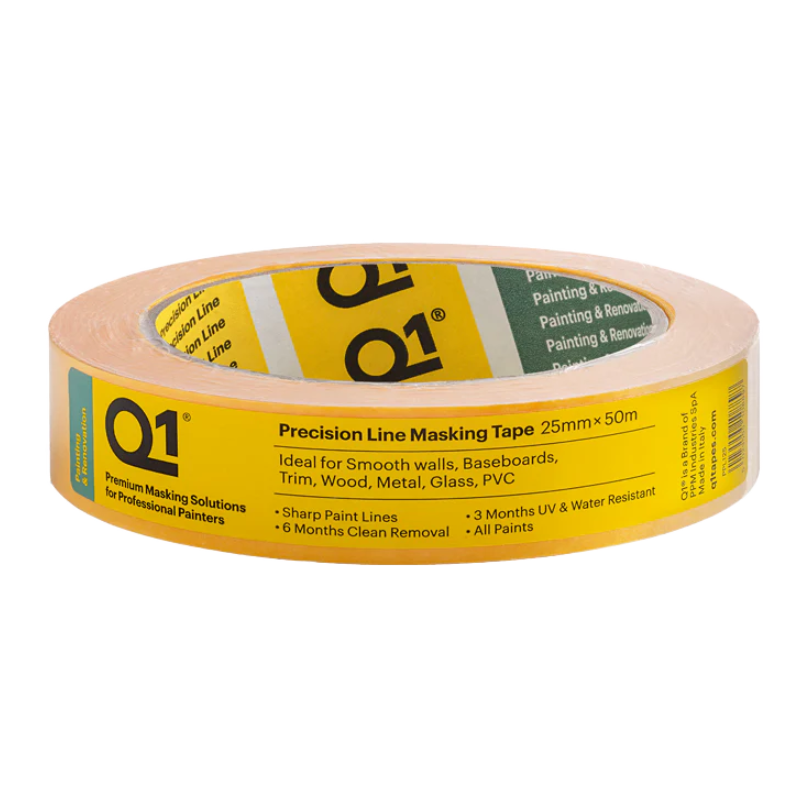 STIKK Yellow Painters Tape 2 Inch X 60yd (4 Pack) - 14 Day Clean Removal, Sharp Edges