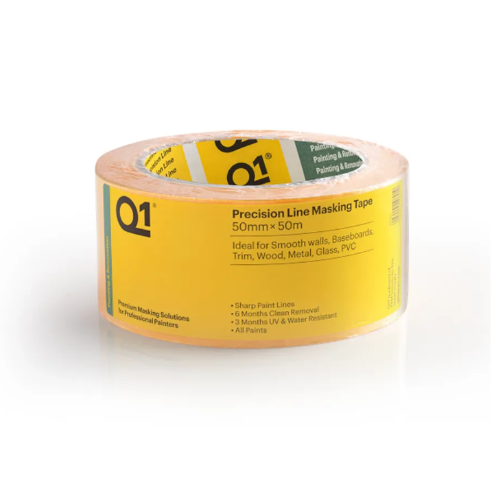 Q1 Precision Line 2 Inch Masking Tape 50mm x 50m