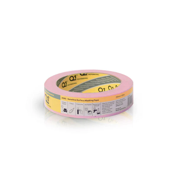 Q1 Sensitive 1 Inch Masking Tape 25mm x 50m