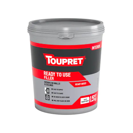 1.5kg Toupret Ready To Use Filler for Interior Walls and Ceilings