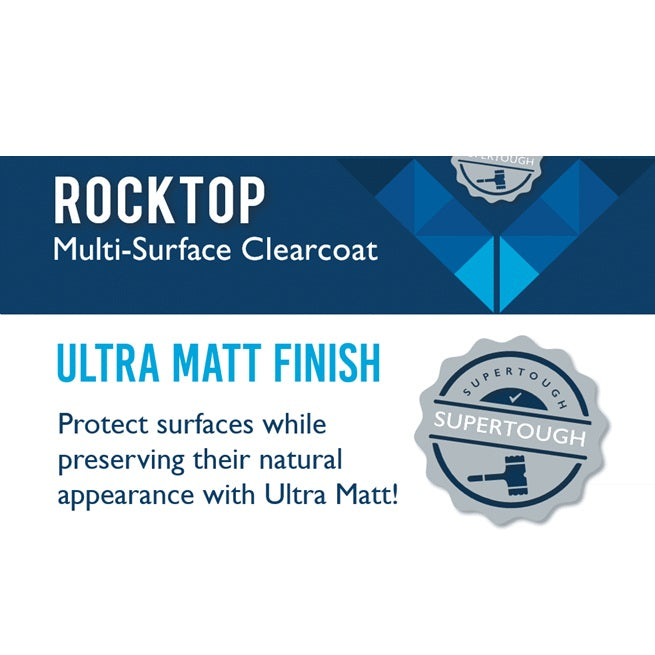 Rocktop Multi Surface Clearcoat - Ultra Matt Finish - 1L | 2.5L | 5L ...