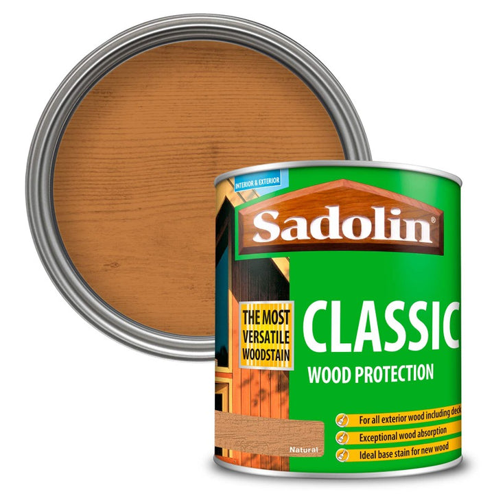 1L Sadolin Classic All Purpose Woodstain Natural