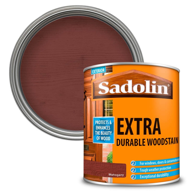 1L Sadolin Extra Durable Woodstain Mahogany