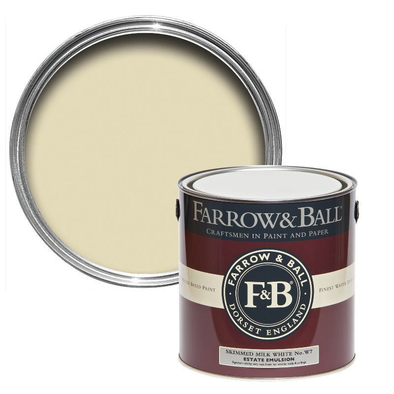 Skimmed Milk White No. W7 Estate Emulsion Farrow & Ball Paint Colour