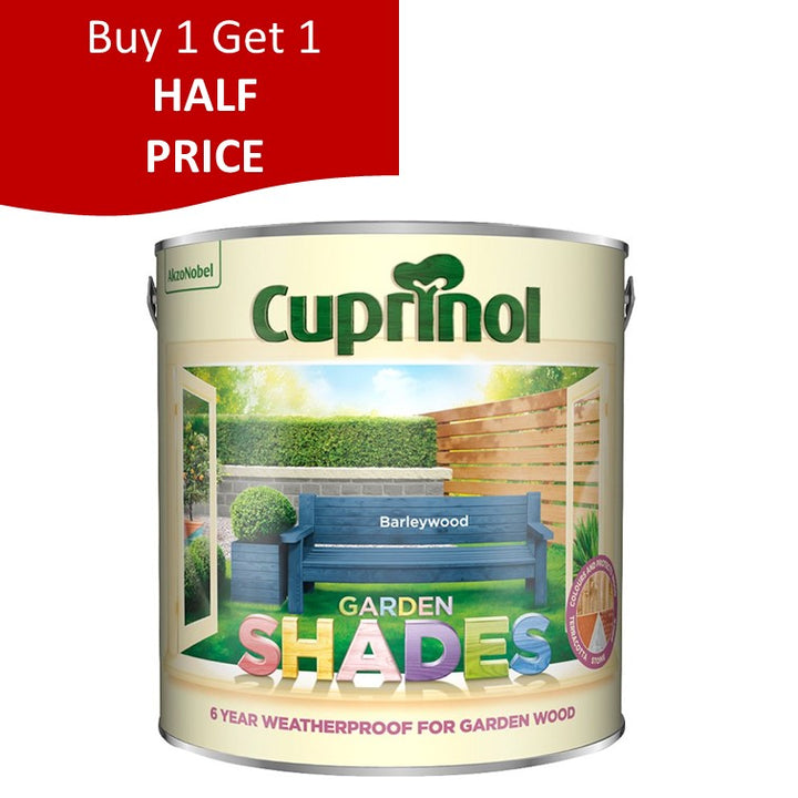 2.5 Litre Barleywood Cuprinol Garden Shades 
