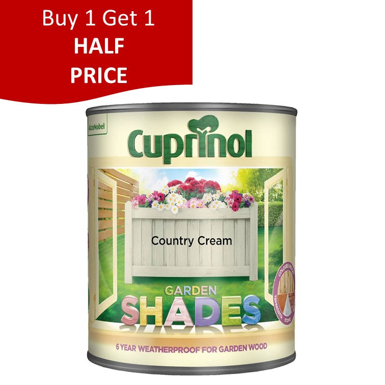 1 litre Country Cream Cuprinol Garden Shades