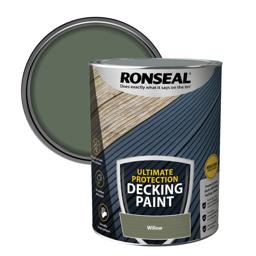 5 Litre Willow Ronseal Ultimate Protection Decking Paint