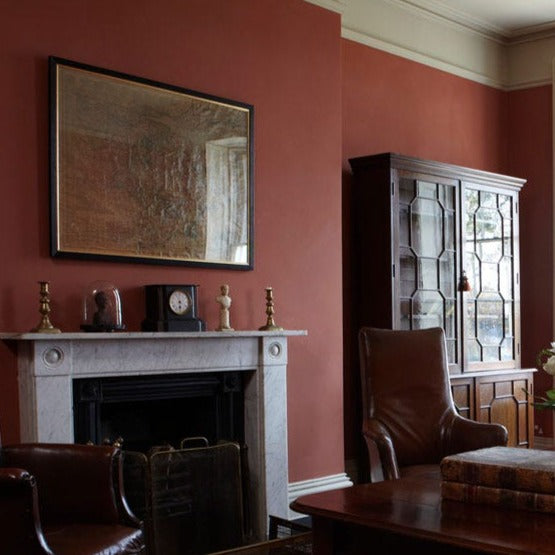 Book Room Red No.50 Farrow & Ball Living Room Paint Colour