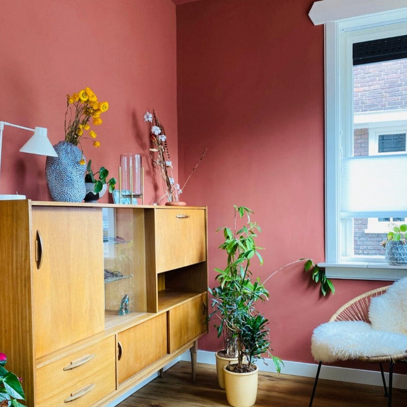 Book Room Red No.50 Farrow & Ball Living Room Paint Colour