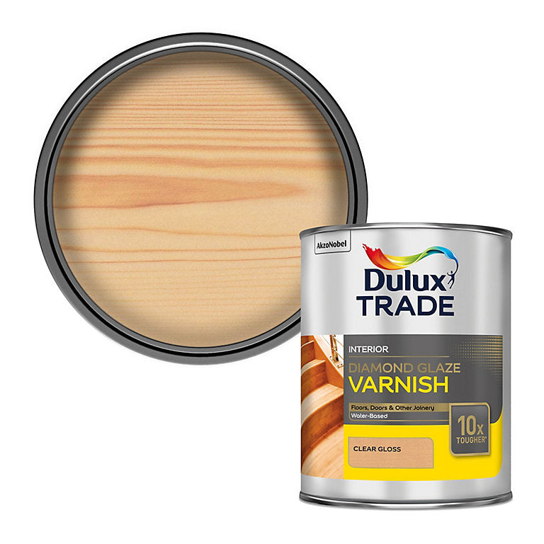 5 litre Dulux Interior Clear Gloss Varnish Water Based