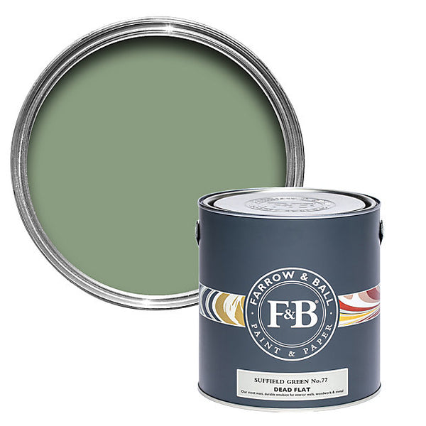 2.5 Litre Suffield Green Farrow and Ball Dead Flat