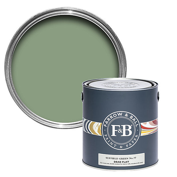 2.5 Litre Suffield Green Farrow and Ball Dead Flat