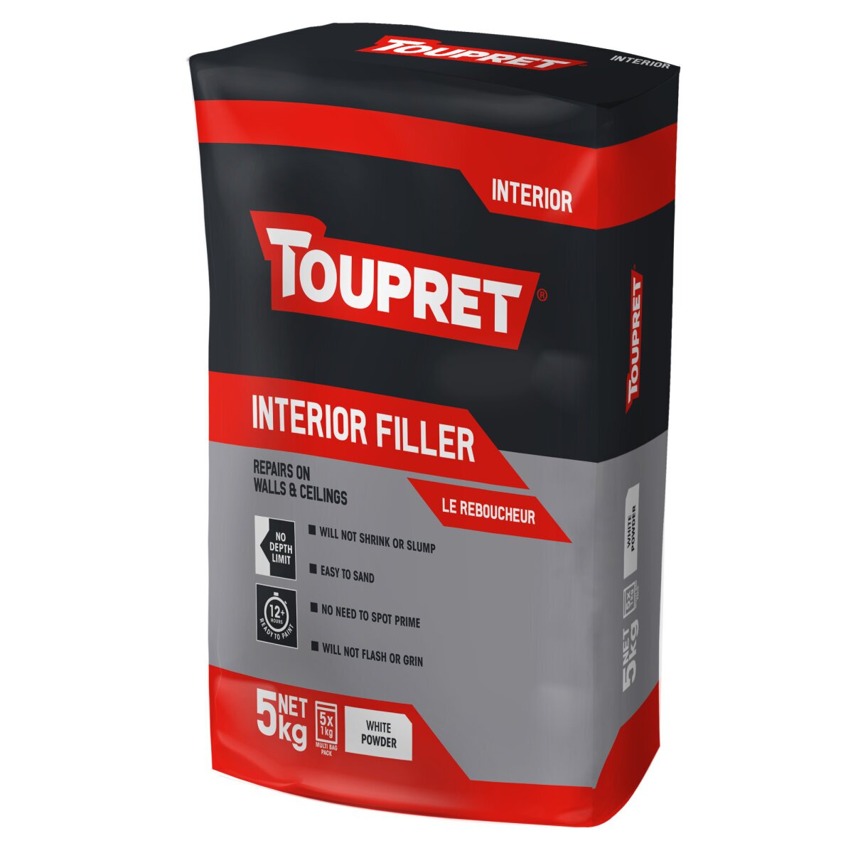 5Kg Toupret Interior Wall and Ceiling Filler