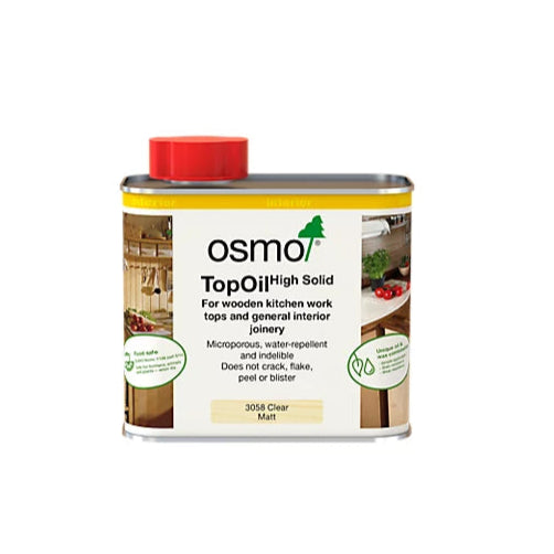 Osmo 3058 Worktop Oil Clear Matt 0.5ltr